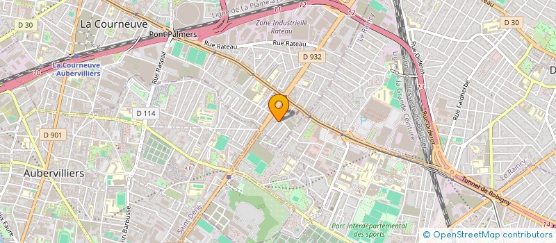 localisation de l'entreprise MADAME NASSIMA BOUDIEB à LA COURNEUVE