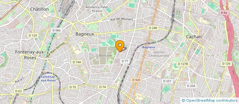 localisation de l'entreprise MADAME NASSIMA BOUDRARENE à BAGNEUX