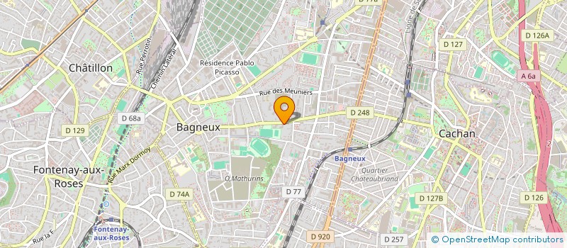 localisation de l'entreprise MADAME NASSIMA BOUTADJINE à BAGNEUX