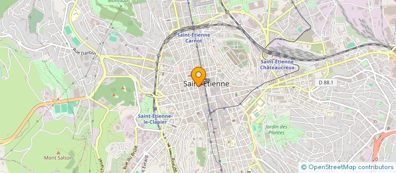 localisation de l'entreprise MADAME NASSIMA CHEKAROUA  SAINT-ETIENNE