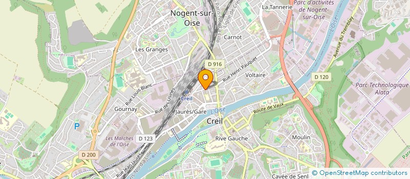 localisation de l'entreprise MADAME NASSIMA DERBALI  CREIL