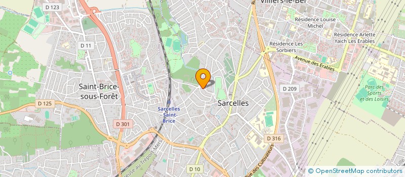 localisation de l'entreprise MADAME NASSIMA EBHIL  SARCELLES