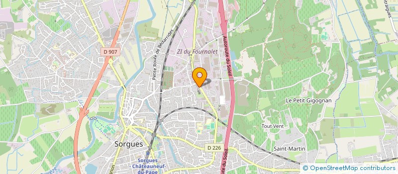 localisation de l'entreprise MADAME NASSIMA GOUDJIL  SORGUES