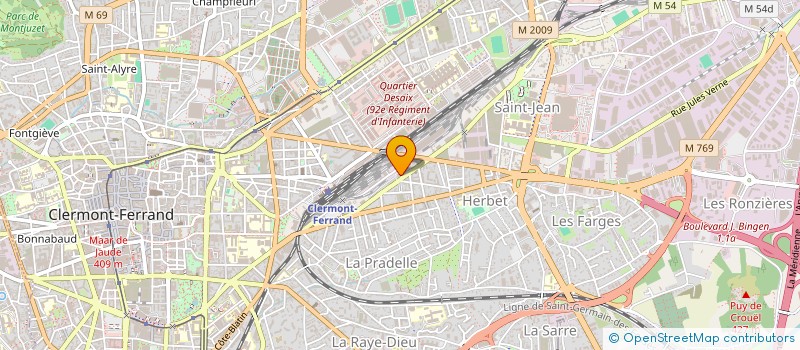 localisation de l'entreprise MADAME NASSIMA HADID  CLERMONT-FERRAND