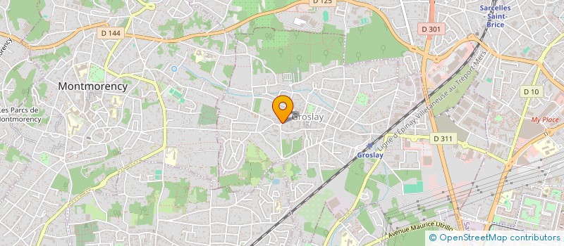 localisation de l'entreprise MADAME NASSIMA IKHLEF  GROSLAY