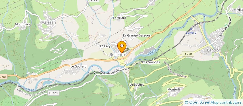 localisation de l'entreprise MADAME NASSIMA MAROUF  LA PLAGNE TARENTAISE