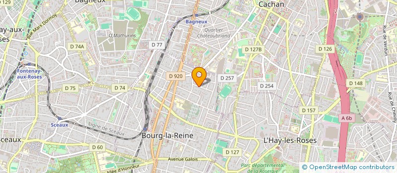 localisation de l'entreprise MADAME NASSIMA SABRI à BOURG-LA-REINE