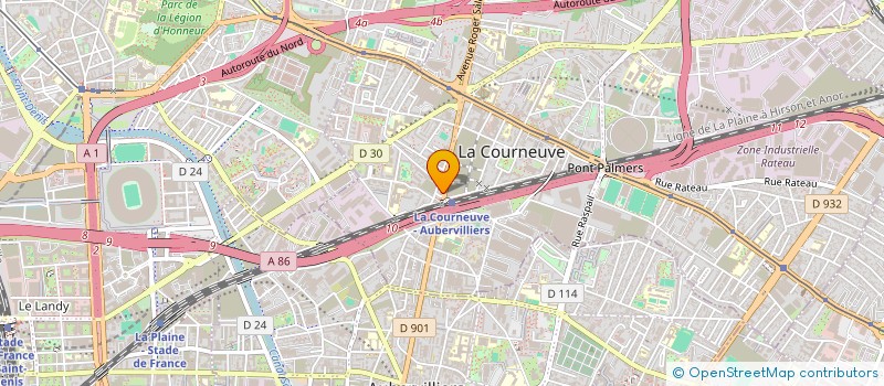 localisation de l'entreprise MADAME NASSIMA ZEGGANE à LA COURNEUVE