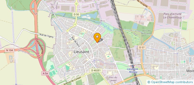 localisation de l'entreprise MADAME NASSIMA ZEGHOUDI  LIEUSAINT