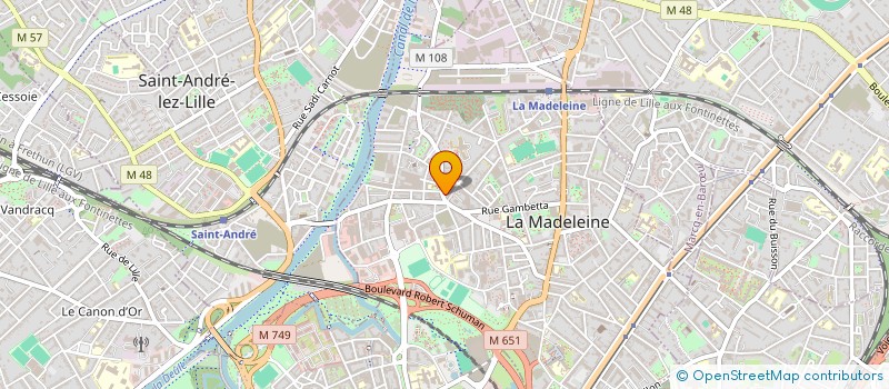 localisation de l'entreprise MADAME NASSIRA BOUHASSOUN à LA MADELEINE
