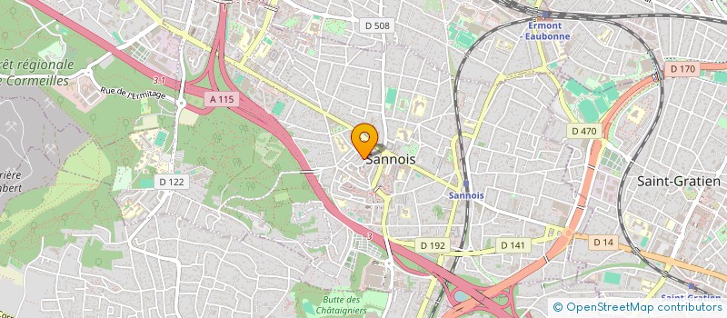 localisation de l'entreprise MADAME NASSIRA FEKAIR  SANNOIS