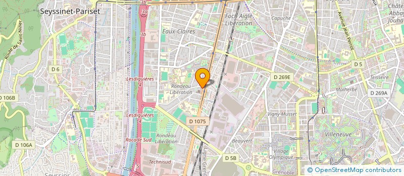 localisation de l'entreprise MADAME NASSIRA LACHEB à GRENOBLE