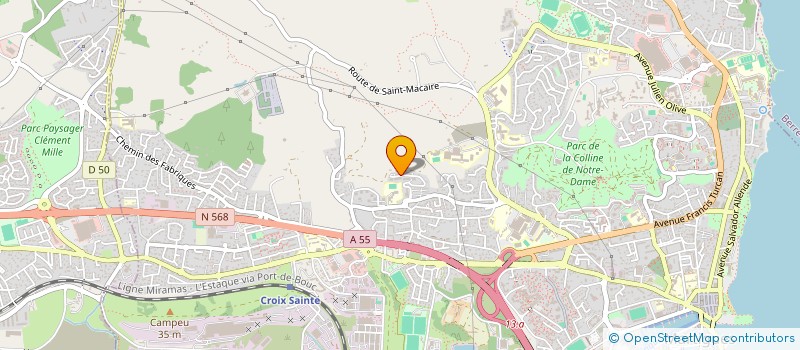 localisation de l'entreprise MADAME NASSIRA MESROUA  MARTIGUES