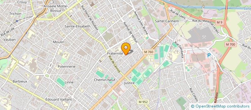 localisation de l'entreprise MADAME NASSIRA MESSAOUDI à ROUBAIX