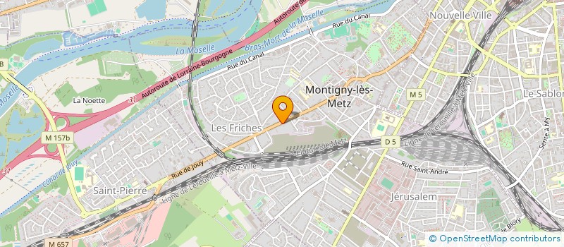 localisation de l'entreprise MADAME NASSIRA SI ABDALLAH  MONTIGNY-LES-METZ