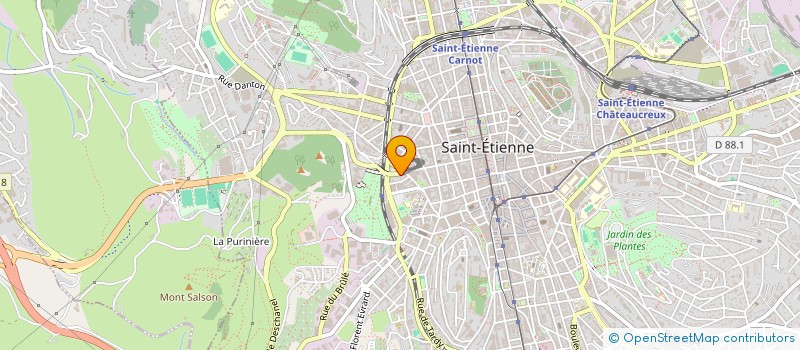 localisation de l'entreprise MADAME NASSIRINE MADI SAID  SAINT-ETIENNE