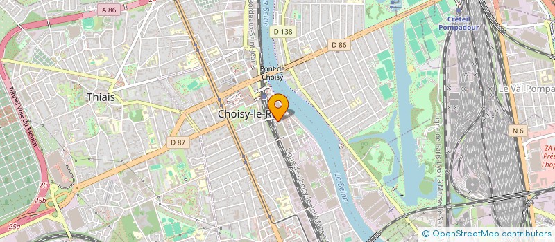 localisation de l'entreprise MADAME NASSREEN FARAH AHAMADA  CHOISY-LE-ROI