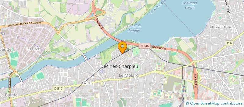 localisation de l'entreprise MADAME NASSRINE ROKAIBI  DECINES-CHARPIEU