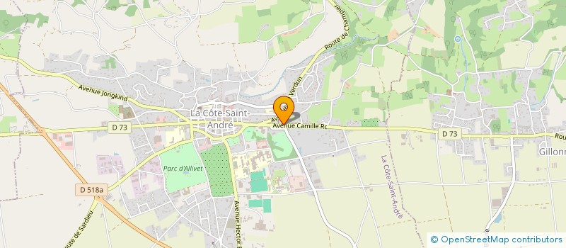 localisation de l'entreprise MADAME NASTASIA-ANICA GABOR  LA COTE-SAINT-ANDRE