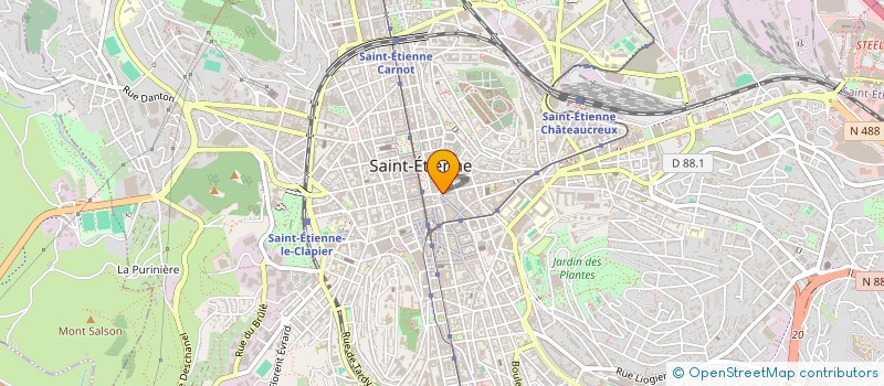 localisation de l'entreprise MADAME NASTASIEA HADOUX à SAINT-ETIENNE