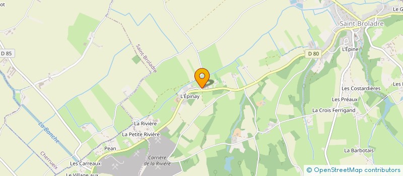 localisation de l'entreprise MADAME NATACHA BAJARD  SAINT-BROLADRE