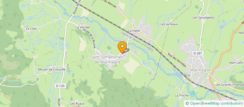 localisation de l'entreprise MADAME NATACHA BARRAUD  ST SYMPHORIEN DE MARMAGNE