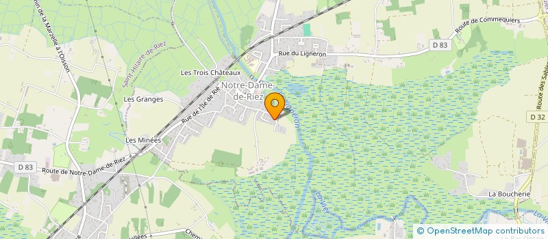 localisation de l'entreprise MADAME NATACHA BILLIEAUX  NOTRE-DAME-DE-RIEZ