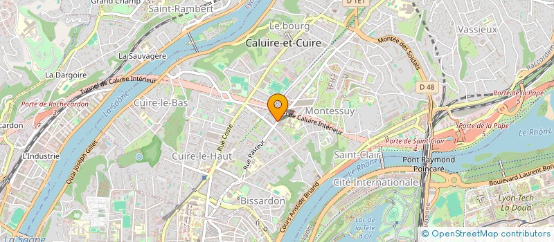 localisation de l'entreprise MADAME NATACHA BLEIN  CALUIRE-ET-CUIRE