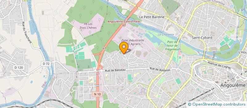 localisation de l'entreprise MADAME NATACHA BONNIN à ANGOULEME