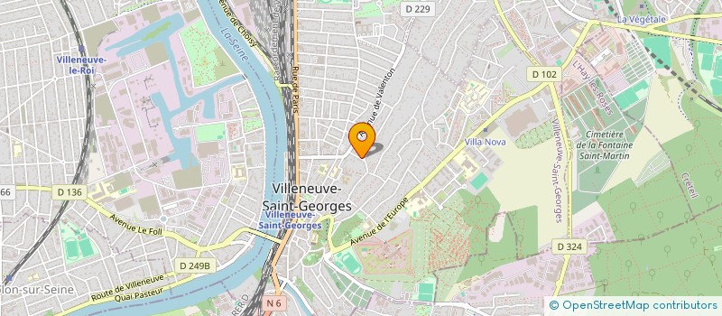 localisation de l'entreprise MADAME NATACHA BUADI LUZOLO LU NZAMBI  VILLENEUVE ST GEORGES