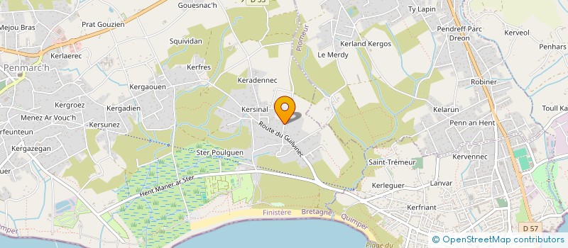 localisation de l'entreprise MADAME NATACHA COMMER  PENMARCH