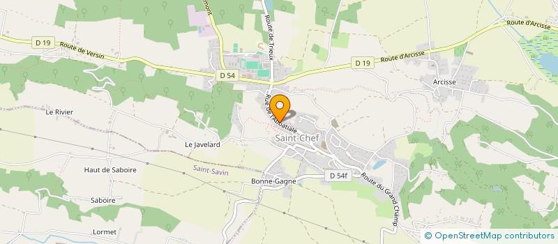 localisation de l'entreprise MADAME NATACHA COMTE  SAINT-CHEF