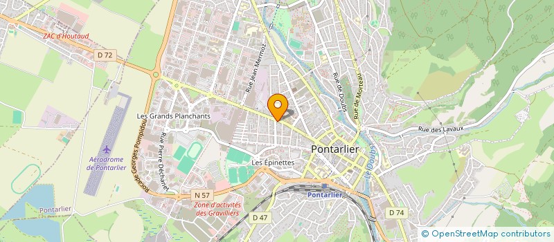 localisation de l'entreprise MADAME NATACHA CONTOZ  PONTARLIER