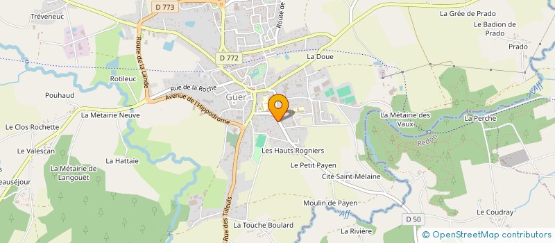 localisation de l'entreprise MADAME NATACHA COUPRIE  GUER