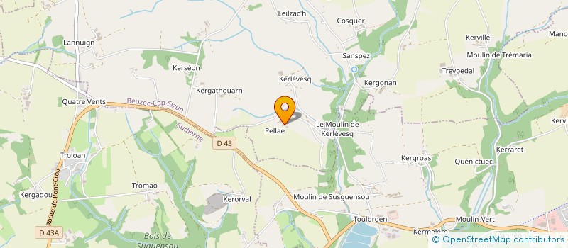 localisation de l'entreprise MADAME NATACHA COURGEON  BEUZEC-CAP-SIZUN