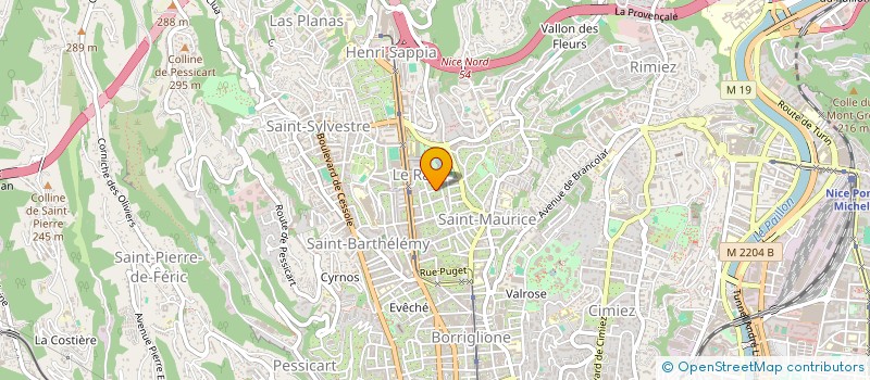 localisation de l'entreprise MADAME NATACHA DABADIE à NICE