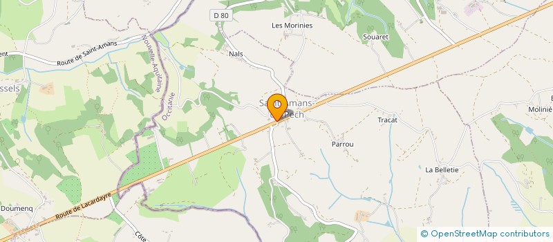 localisation de l'entreprise MADAME NATACHA DANEELS  MONTAIGU-DE QUERCY