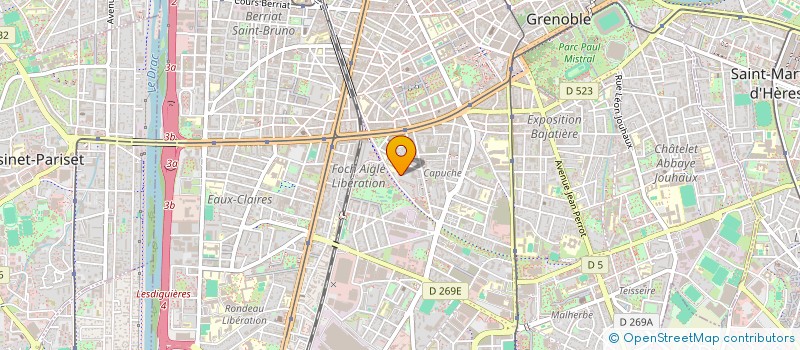 localisation de l'entreprise MADAME NATACHA DEVIS  GRENOBLE