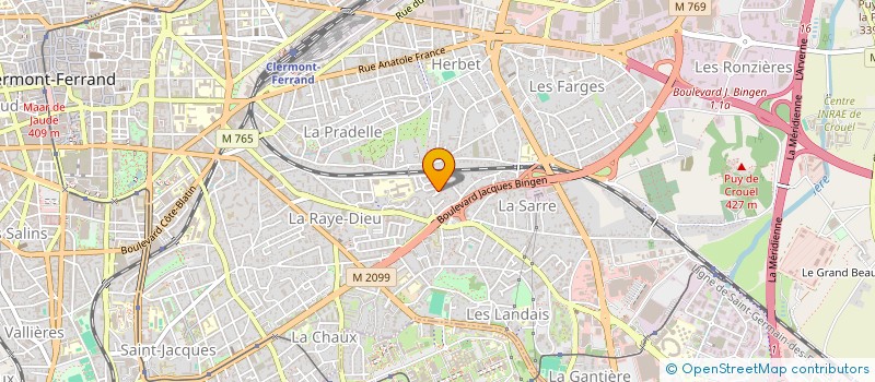 localisation de l'entreprise MADAME NATACHA DUBOIS  CLERMONT-FERRAND