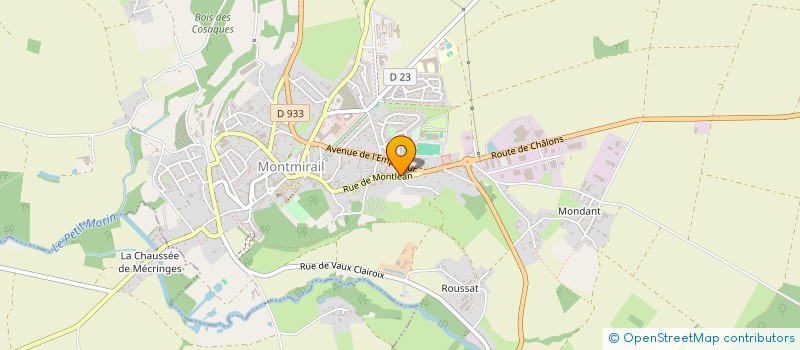 localisation de l'entreprise MADAME NATACHA DUVAL  MONTMIRAIL