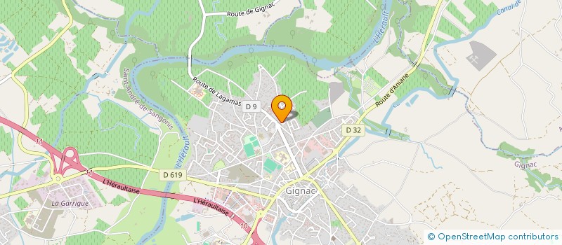 localisation de l'entreprise MADAME NATACHA ESTEVE  GIGNAC