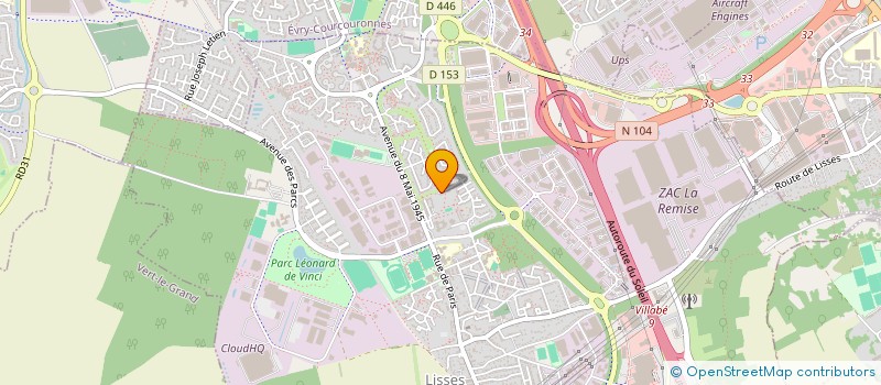 localisation de l'entreprise MADAME NATACHA EWONDO BELINGA--WRIGHT  LISSES