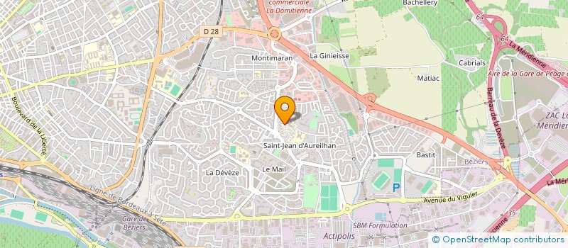 localisation de l'entreprise MADAME NATACHA FABRE  BEZIERS