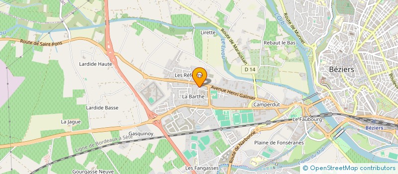 localisation de l'entreprise MADAME NATACHA FARACO à BEZIERS