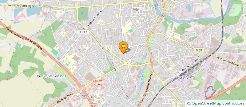 localisation de l'entreprise MADAME NATACHA FAYARD à SOISSONS