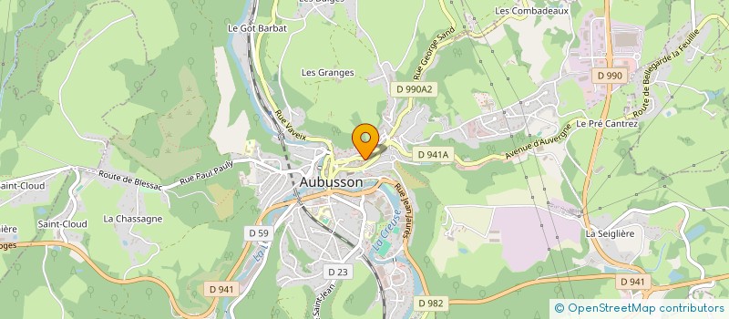 localisation de l'entreprise MADAME NATACHA FERAT à AUBUSSON