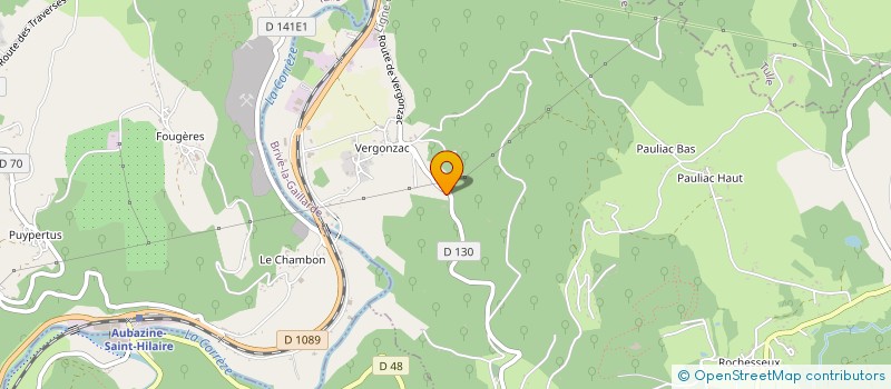 localisation de l'entreprise MADAME NATACHA FERRO  AUBAZINE