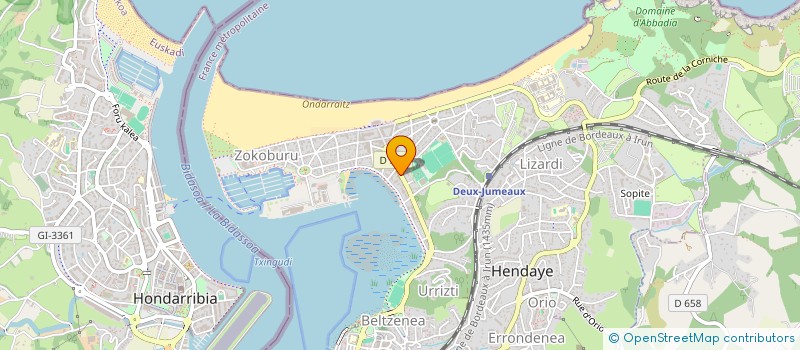 localisation de l'entreprise MADAME NATACHA FOLLAIN à HENDAYE