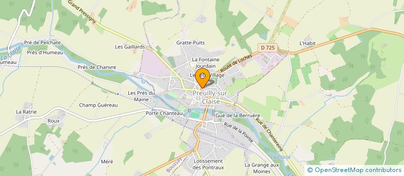 localisation de l'entreprise MADAME NATACHA FONTAINE  PREUILLY-SUR-CLAISE