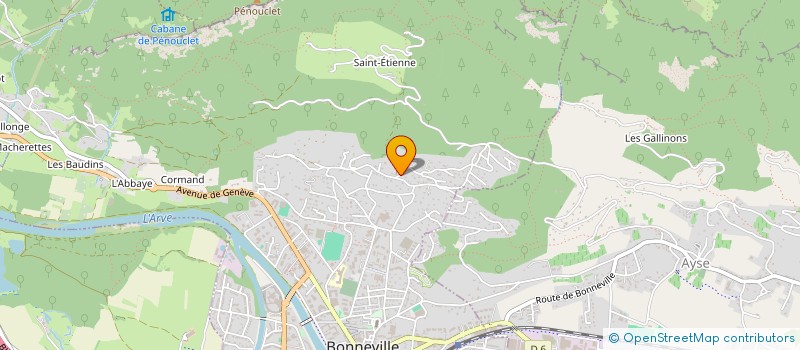 localisation de l'entreprise MADAME NATACHA FOURNET  BONNEVILLE